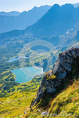 clean mountain lakes in the Tatras Stock Photo