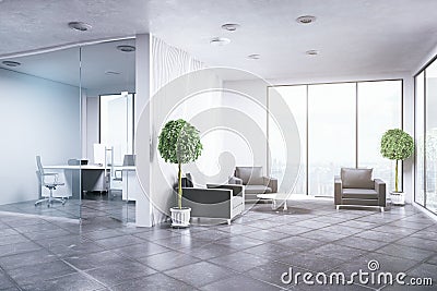 Clean office interior Stock Photo