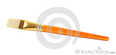 Clean paintbrush isolated on white. Art supplies Stock Photo