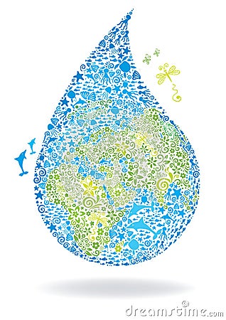 Clean Planet Vector Illustration