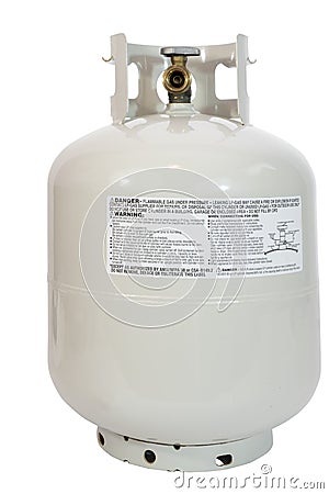 Clean Propane Tank Stock Photo