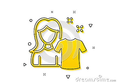 Clean shirt icon. Laundry tshirt sign. Clothing cleaner. Vector Vector Illustration