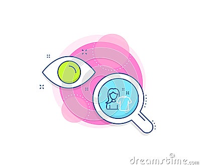 Clean shirt line icon. Laundry tshirt sign. Clothing cleaner. Vector Vector Illustration