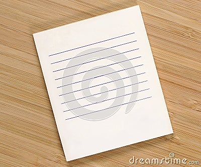 Clean shopping list Stock Photo