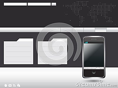Clean and sophisticated modern layout Vector Illustration