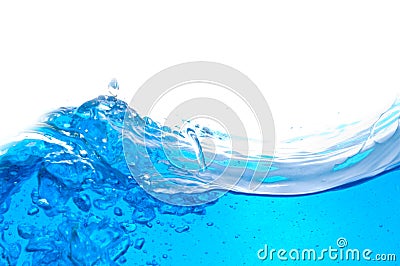 Clean water. Blue tint Stock Photo