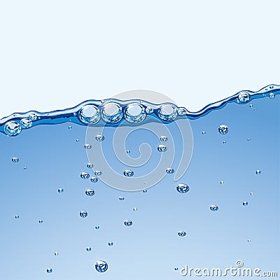 clean water wave Vector Illustration