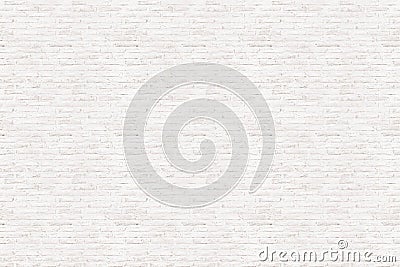 Clean white brick wall tile pattern texture seamless wallpaper background Stock Photo