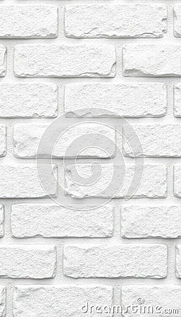 Clean whitewashed block wall, seamless backdrop, texture, architecture Stock Photo
