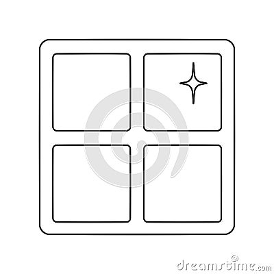 Clean Window Icon Vector Vector Illustration