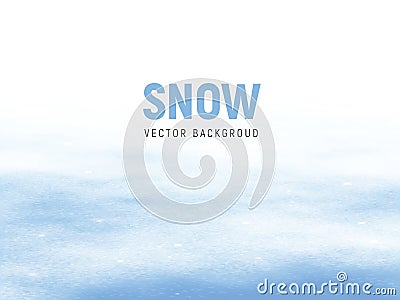 Clean winter background with snow drifts Vector Illustration
