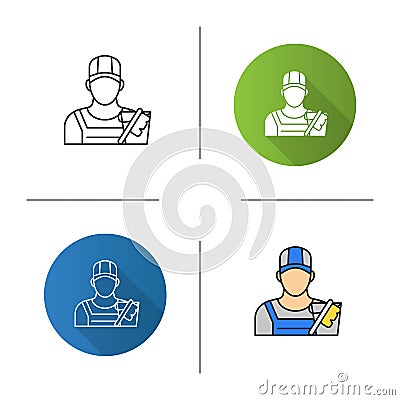 Cleaner icon Vector Illustration