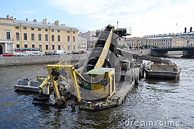 Cleaner ship. Editorial Stock Photo