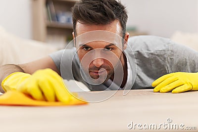 Cleaning home Stock Photo