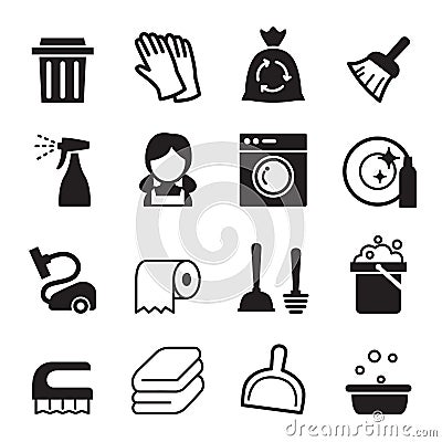 Cleaning icon Vector Illustration