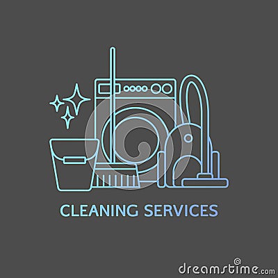 Cleaning logo elements. Vector Illustration