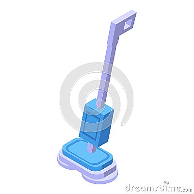 Cleaning mop icon isometric vector. Washing machine Vector Illustration