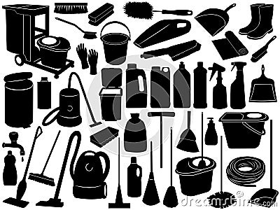 Cleaning Objects Vector Illustration