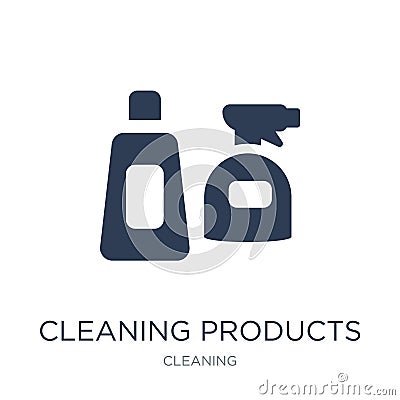 Cleaning products icon. Trendy flat vector Cleaning products icon on white background from Cleaning collection Vector Illustration