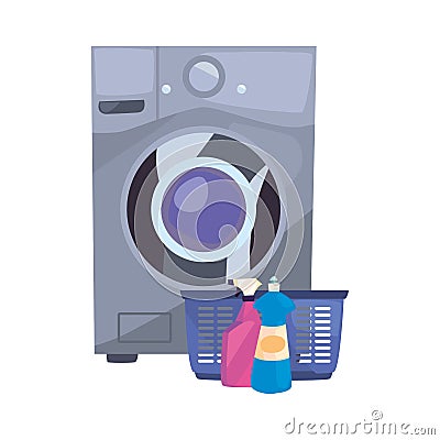 cleaning products and supplies design Cartoon Illustration