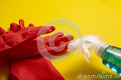 Cleaning and sanitization concept Stock Photo