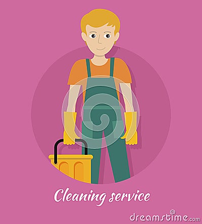 Cleaning Service Banner Vector Illustration