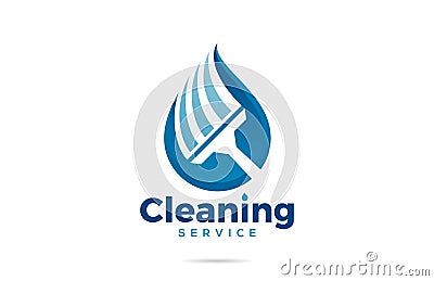 Cleaning Service Logo Vector Illustration