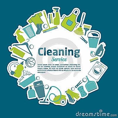 Cleaning service Vector Illustration