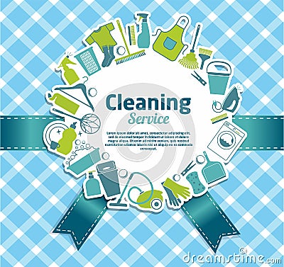 Cleaning service Vector Illustration