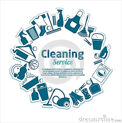 Cleaning services vector illustration. Vector Illustration