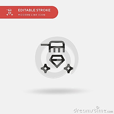 Cleaning Simple vector icon. Illustration symbol design template for web mobile UI element. Perfect color modern pictogram on Stock Photo