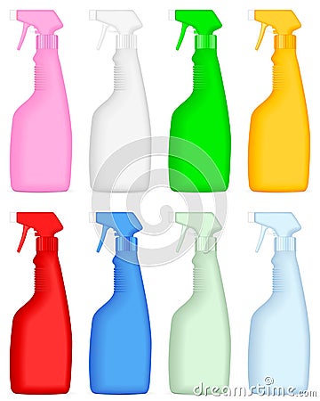 Cleaning spray bottle Vector Illustration