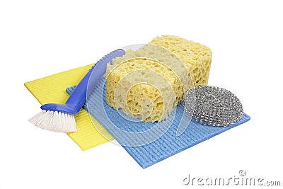 Cleaning supplies Stock Photo