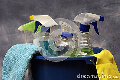 Cleaning Supplies Stock Photo