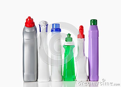 Cleaning supplies Stock Photo