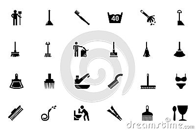 Cleaning Vector Icons 3 Stock Photo