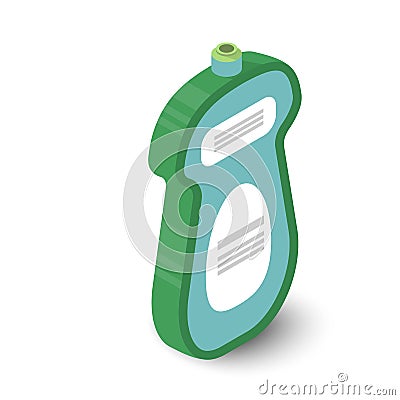 Cleanser icon, isometric style Vector Illustration