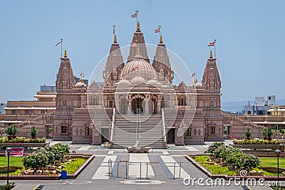 Isolated image of Shree Swaminarayan temple, Ambegaon, Pune, Maharashtra, India Stock Photo