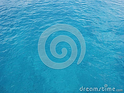 Clear Blue Ocean Water Stock Photo