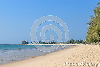 Clear blue sea at Bang Sak Beach near Khao Lak, Phang-Nga, Thailand Stock Photo