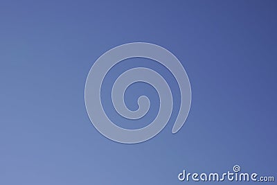 Clear blue sky background on a sunny day Stock Photo
