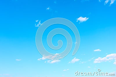Almost clear blue sky Stock Photo