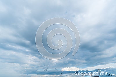 Clear blue sky with cloud Stock Photo