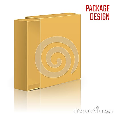 Clear Carton Box Vector Illustration