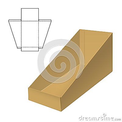 Clear Carton Box Vector Illustration