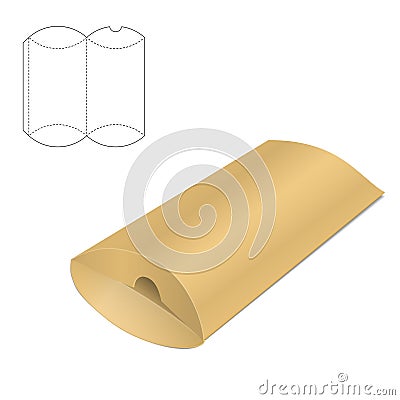 Clear Carton Box Vector Illustration