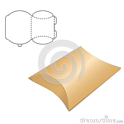 Clear Carton Box Vector Illustration