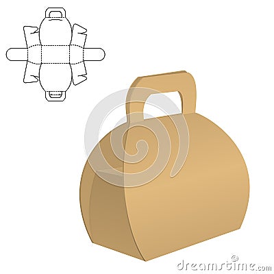 Clear Carton Box Vector Illustration