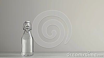 Clear drinking bottle Stock Photo