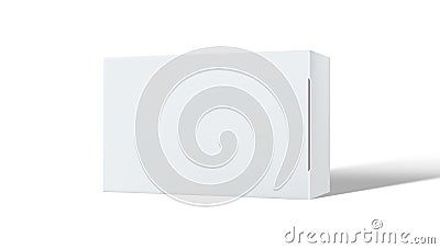 Clear Gift Box Packaging On White Background Vector Illustration